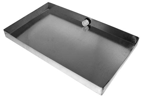 sheet metal pan|metal redirectional drain pan.